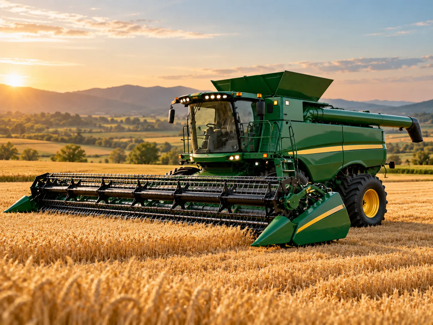 Illustrative agricultural combine harvester
